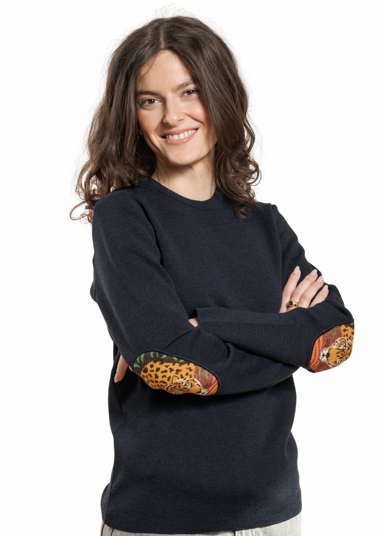 Pull Marin Femme Panthère marine dark navy BLEU MARINE