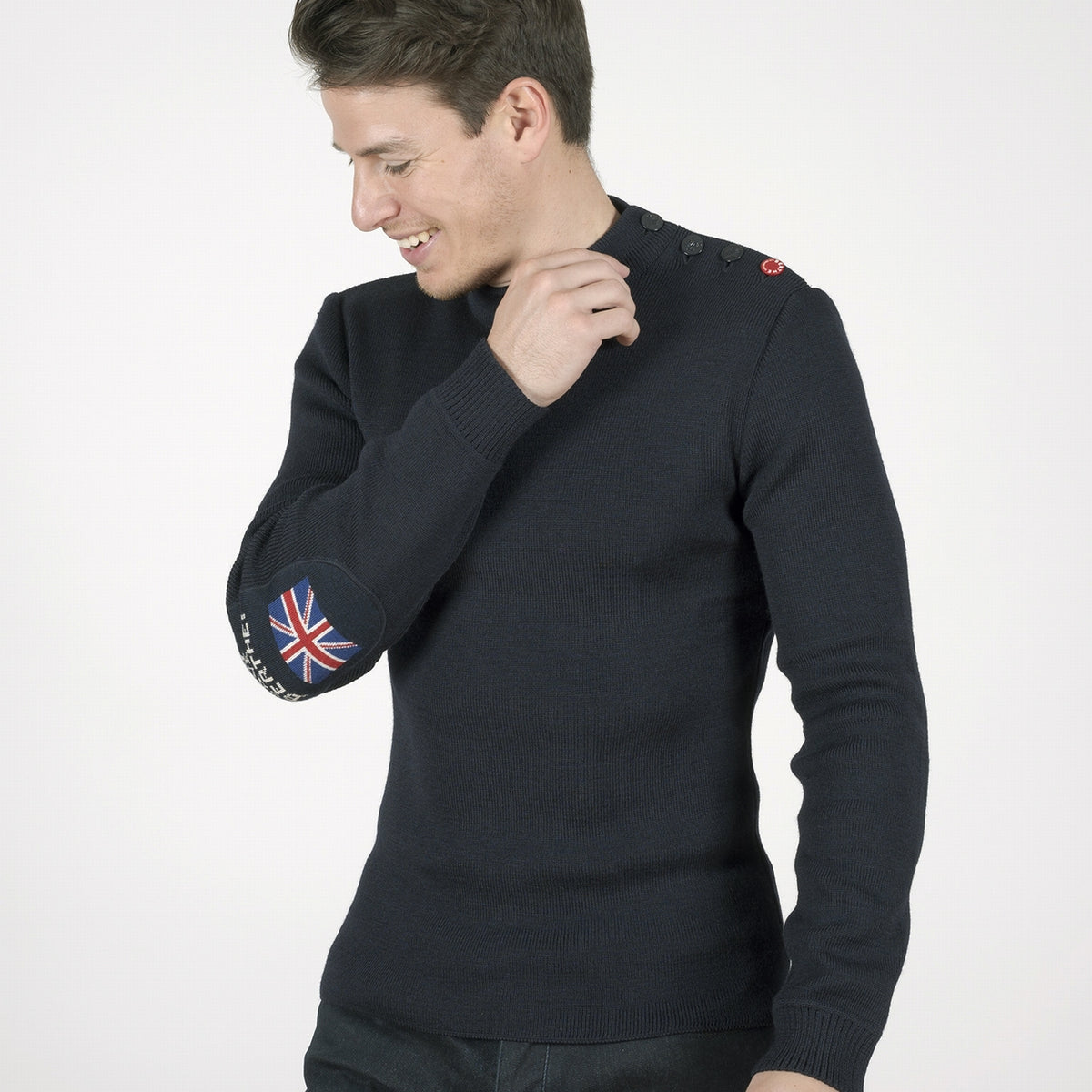 Pull marin homme laine vierge God Save Berthe Made in France