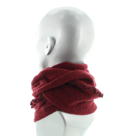 Tour de cou chiné bordeaux MUSCAT